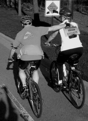 A couple riders in the E. Lansing, MI/USA event (2009) sharing the silence.